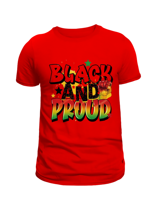 Black and Proud Graphic Tee or Hoodie